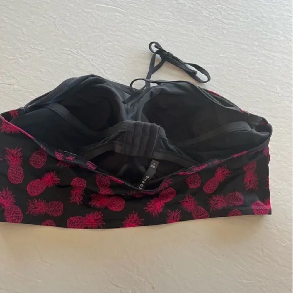 Torrid pineapple print mesh push up bikini top - Picture 5 of 9